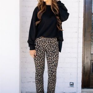 SPANX ponte jacquard micro flare pant